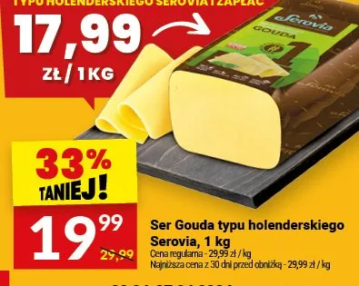 Ser Gouda typu holenderskiego Soravia promocja w Twój Market