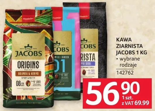 Kawa ziarnista Jacobs Origins promocja w Selgros