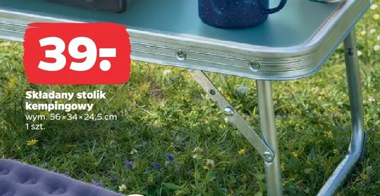Składany stolik kempingowy promocja w Netto