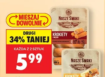 Krokiety z mięsem promocja w Biedronka