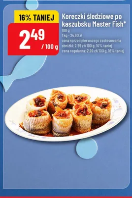 Koreczki śledziowe po kaszubsku Master Fish promocja w POLOmarket