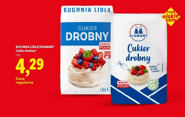 Cukier drobny Diamant promocja w Lidl