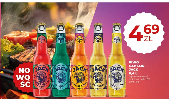 Piwo Captain Jack Tropical Sunset promocja w Duży Ben