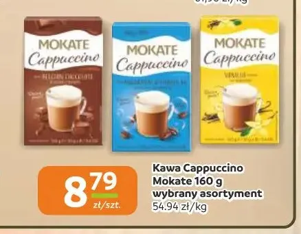 Kawa rozpuszczalna Cappuccino Mokate z belgijską czekoladą promocja w Gama