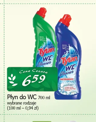 Płyn do WC Tytan promocja w CEZAR Delikatesy