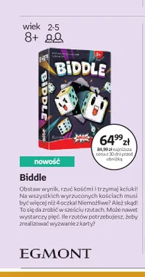 Gra planszowa Biddle Egmont promocja w Empik