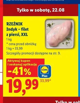 Indyk filet z piersi XXL Rzeźnik promocja w Lidl