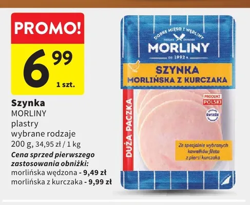 Szynka morlińska wędzona Morliny promocja w Intermarche