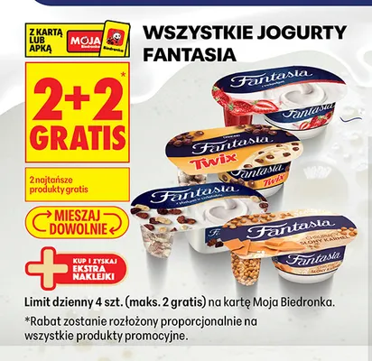 Jogurty Fantasia promocja w Biedronka