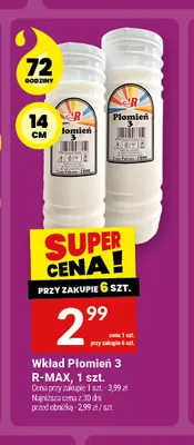 Wkład Płomień 3 R-MAX promocja w Twój Market