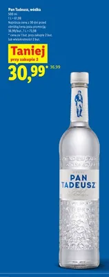 Wódka Pan Tadeusz promocja w Lidl