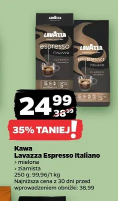 Kawa mielona Lavazza Espresso Italiano promocja w Netto