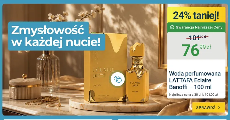 Woda perfumowana Lattafa Eclaire Banoffi promocja w ERLI