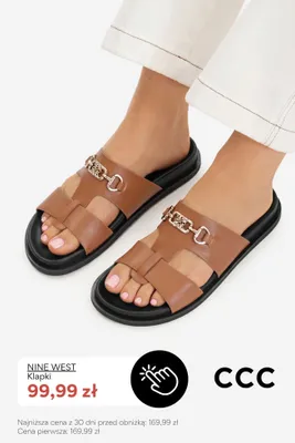 Klapki Nine West promocja w CCC
