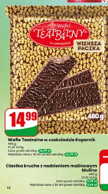 Wafle Teatralne w czekoladzie Kopernik promocja w Dino