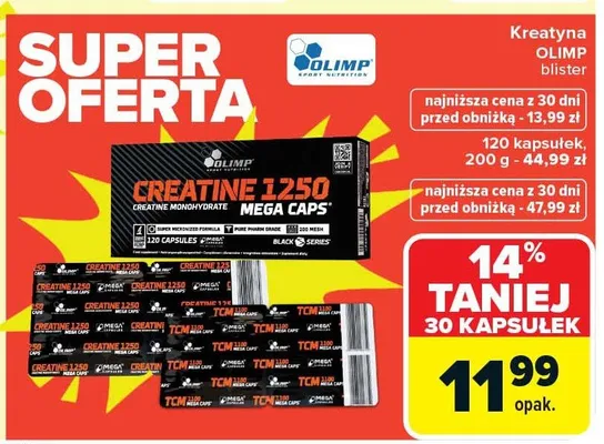 Kreatyna blister promocja w Carrefour