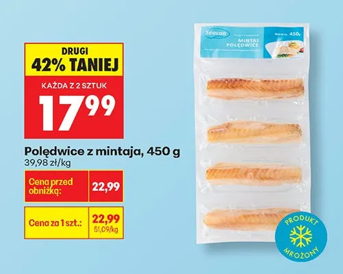 Polędwice z mintaja promocja w Biedronka