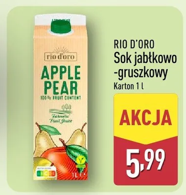 Sok jabłkowo-gruszkowy Karton promocja w Aldi