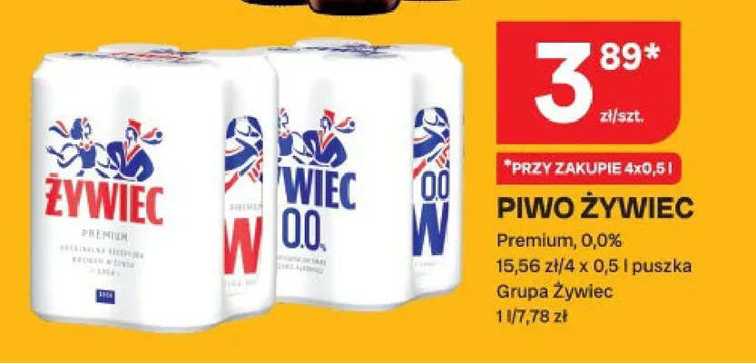 Piwo Żywiec Premium 4-pak promocja w Chorten