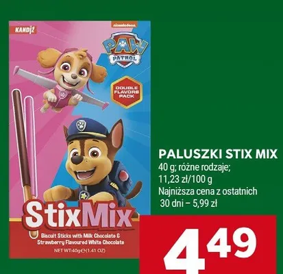 Paluszki Stix Mix promocja w Stokrotka