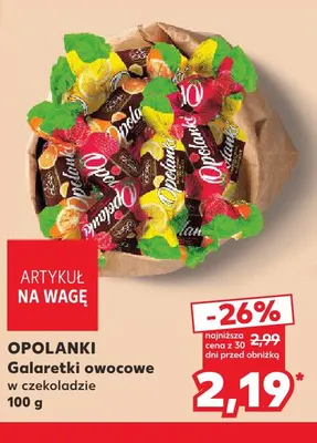 Galaretki owocowe w czekoladzie Opolanki promocja w Kaufland