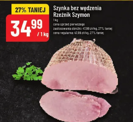 Szynka bez wędzenia promocja w POLOmarket