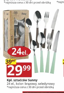 Komplet sztućców Sunny 24 el. promocja w Prymus AGD