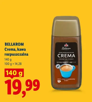 Kawa crema rozpuszczalna promocja w Lidl