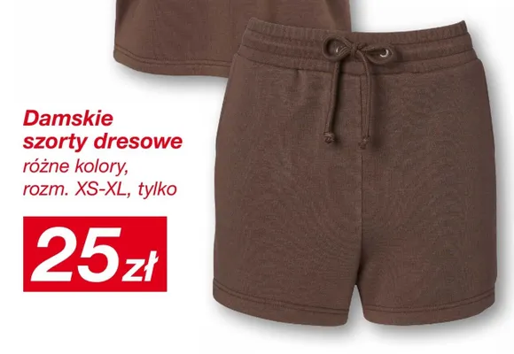 Damskie szorty dresowe Janina promocja w KiK
