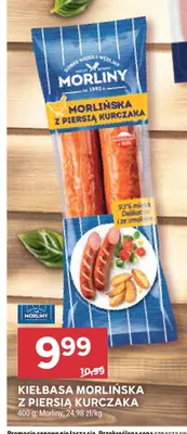 Kiełbasa Morlińska z piersią kurczaka Morliny promocja w Stokrotka