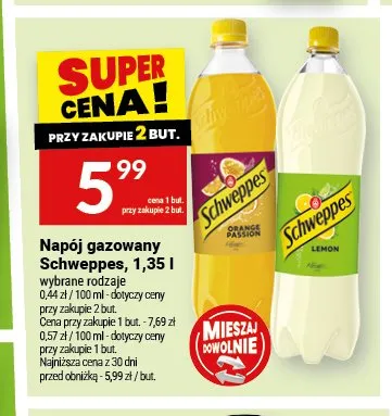 Napój gazowany Schweppes Lemon promocja w Twój Market