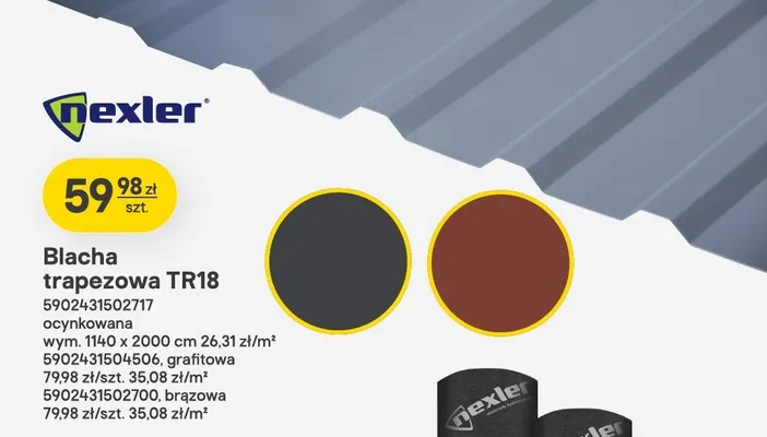 Blacha trapezowa TR18 promocja w Castorama