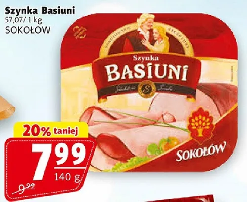 Szynka Basiuni Sokołów promocja w Prim Market