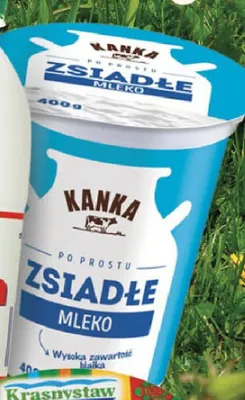 Zsiadłe mleko Kanka promocja w Delikatesy Centrum