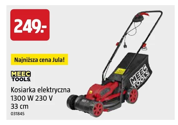 Kosiarka elektryczna Meec Tools promocja w Jula