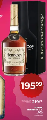 Koniak Hennessy V.S. alk. 40% promocja w Duży Ben