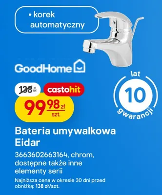 Bateria umywalkowa Eidar promocja w Castorama