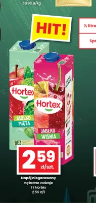 Napój niegazowany Hortex Jabłko Mięta promocja w emma MARKET