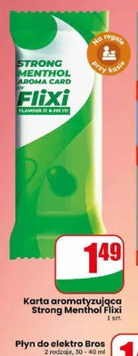 Karta aromatyzująca Strong Menthol Flixi promocja w Dino