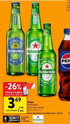 Piwo Heineken promocja w Intermarche