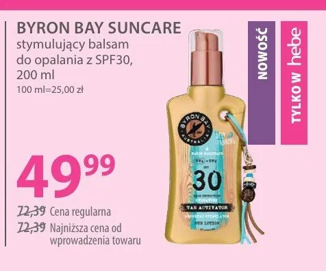 Stymulujący balsam do opalania z SPF30 promocja w Hebe
