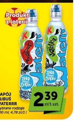 Napój Kubuś Waterrr o smaku truskawki promocja w ABC