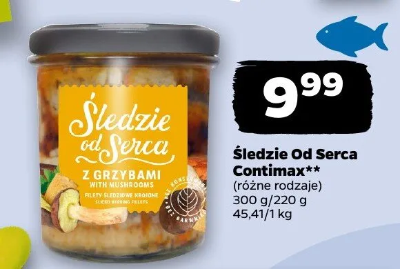 Śledzie od serca, różne rodzaje promocja w Netto