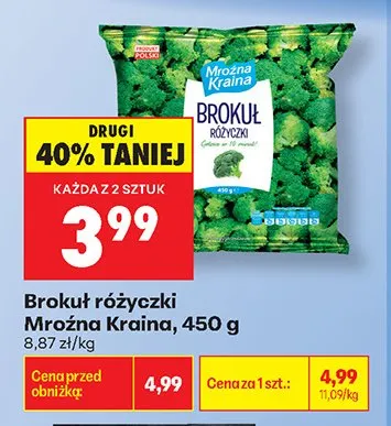 Brokuł różyczki Mroźna Kraina promocja w Biedronka
