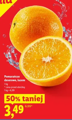 Pomarańcze deserowe luzem promocja w Lidl