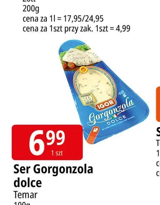 Ser Gorgonzola dolce Igor Temar promocja w Leclerc