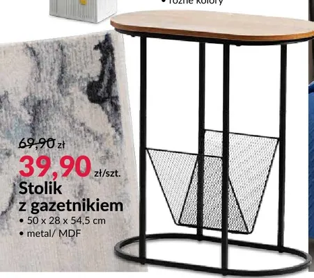 Stolik z gazetnikiem promocja w Salony Agata