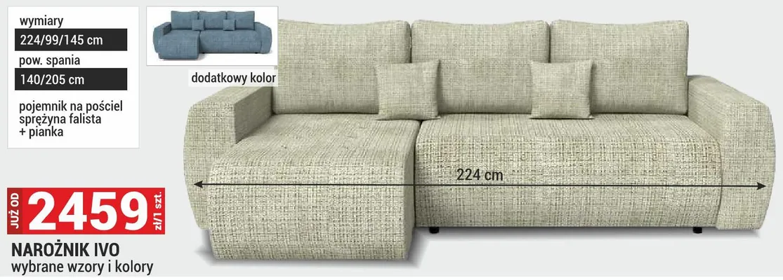 Narożnik IVO promocja w Merkury Market