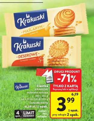Ciastka Krakuski promocja w Intermarche