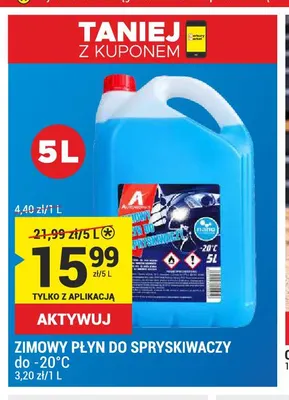 Zimowy płyn do spryskiwaczy do -20°C promocja w Merkury Market